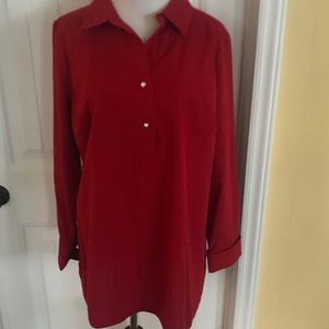 NWT Talbots Popover Blouse